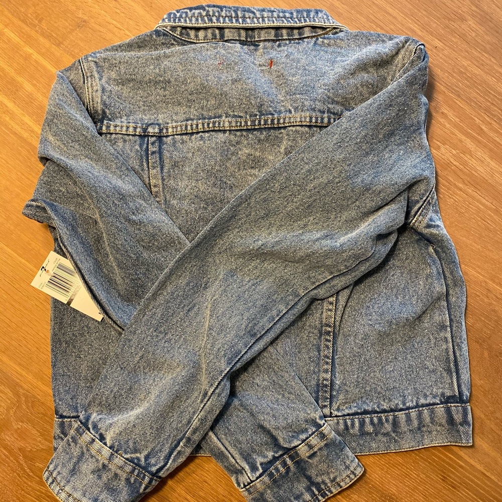New w/tags 7 for all mankind denim jacket size L - Picture 3 of 3